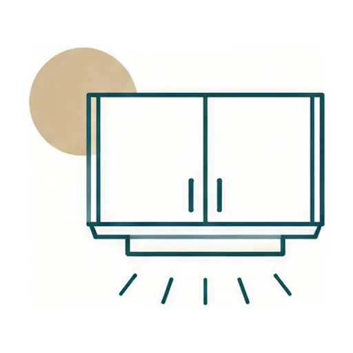 Schematic: Under-cabinet LED lighting