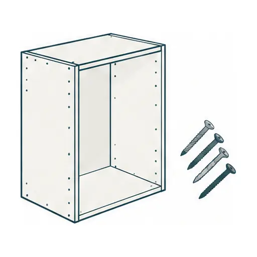Schematic: Ready-to-assemble system, installed (budget)