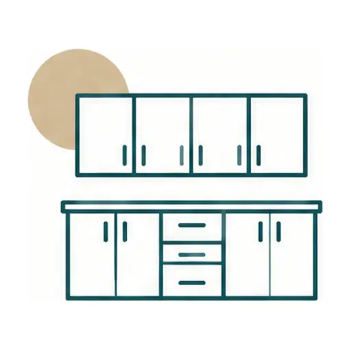 Schematic icon: Garage Cabinets