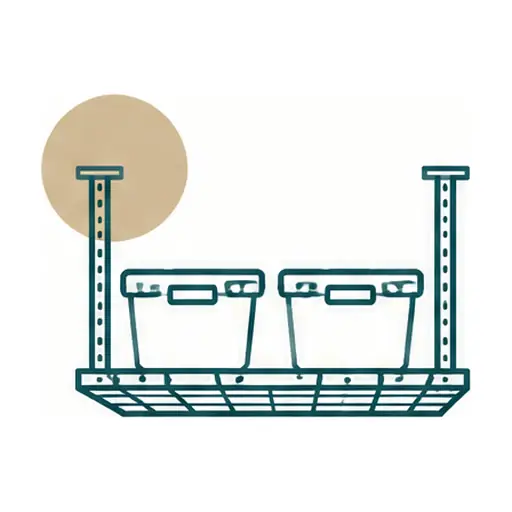 Schematic icon: Overhead Garage Storage